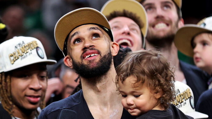 Watch: Celtics' Derrick White struck in serious fan skirmish