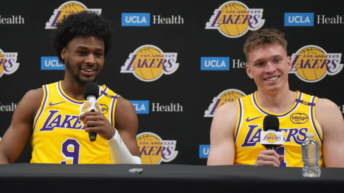 Can Lakers rookies Dalton Knecht, Bronny James make opening-day rotation?