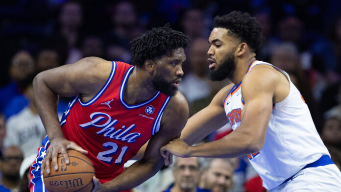 Watch: 76ers' Joel Embiid runs out of gas early in season debut