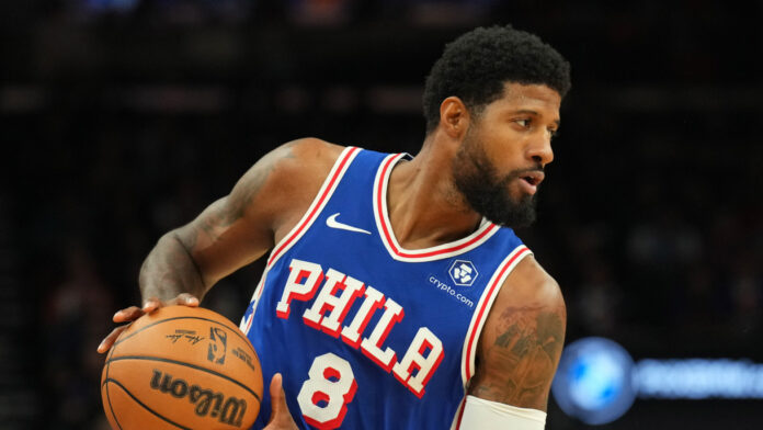 Watch: Paul George hits his first shot with the 76ers