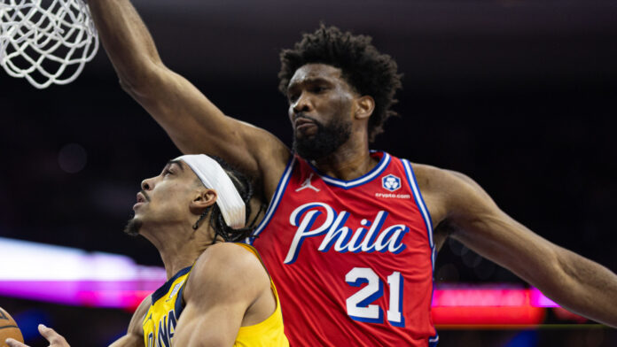 76ers lose star center Joel Embiid in loss to Pacers