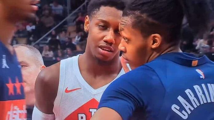 R.J. Barrett and Bub Carrington pic